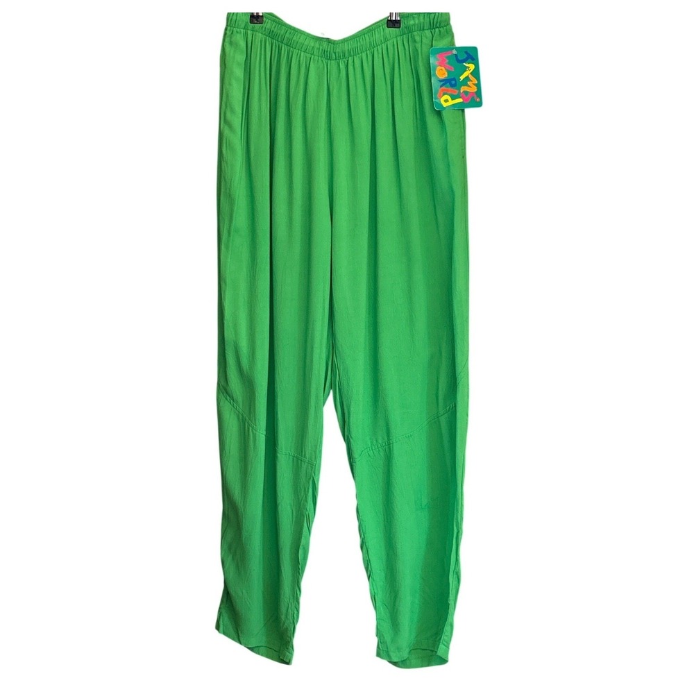90s Jams World Pants Tropical Beachwear Coastal Kelly Green XL Resortcore Beach